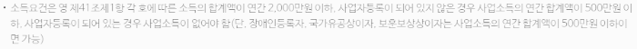 소득 요건