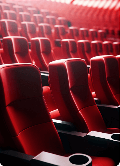 영화관 좌석의 모습