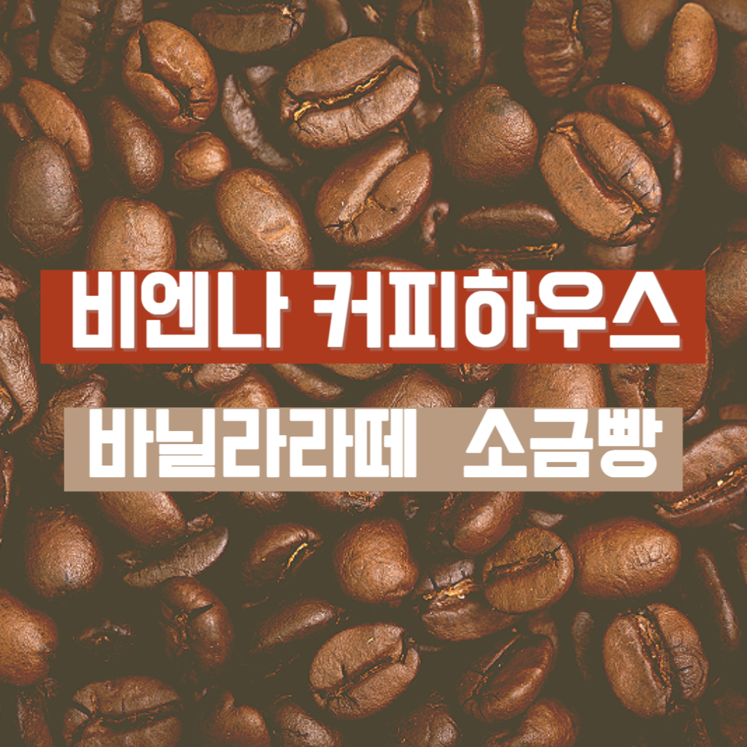 비엔나 커피하우스 소금빵 바닐라라떼 아메리카노 후기