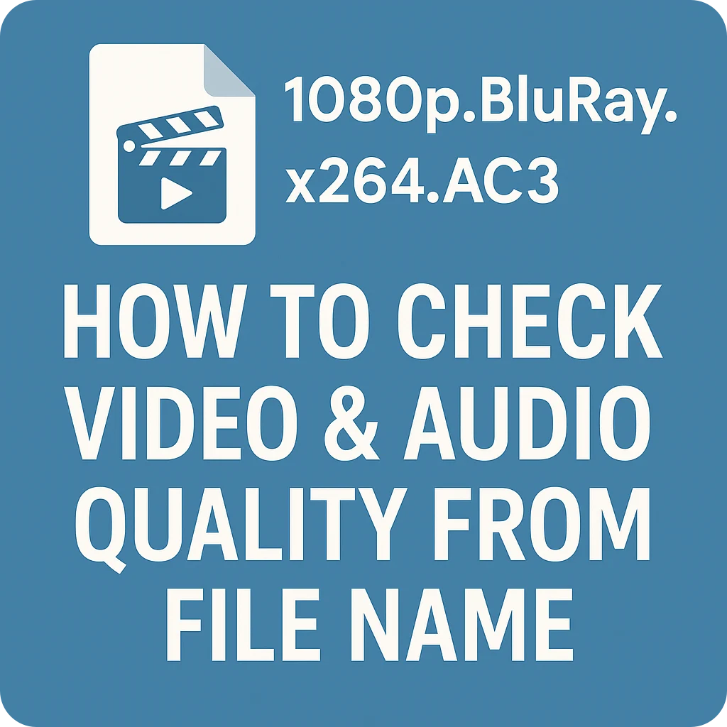 동영상 파일명으로 화질 확인