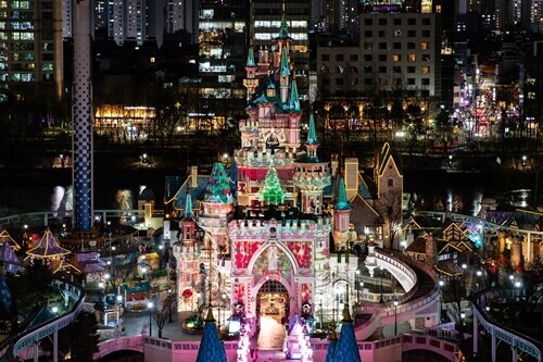 롯데월드 크리스마스 모습