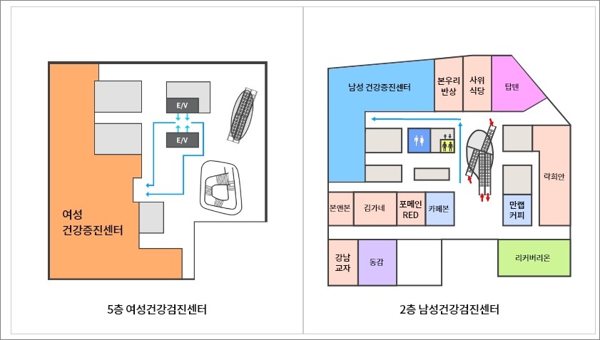 건강검진센터-약도