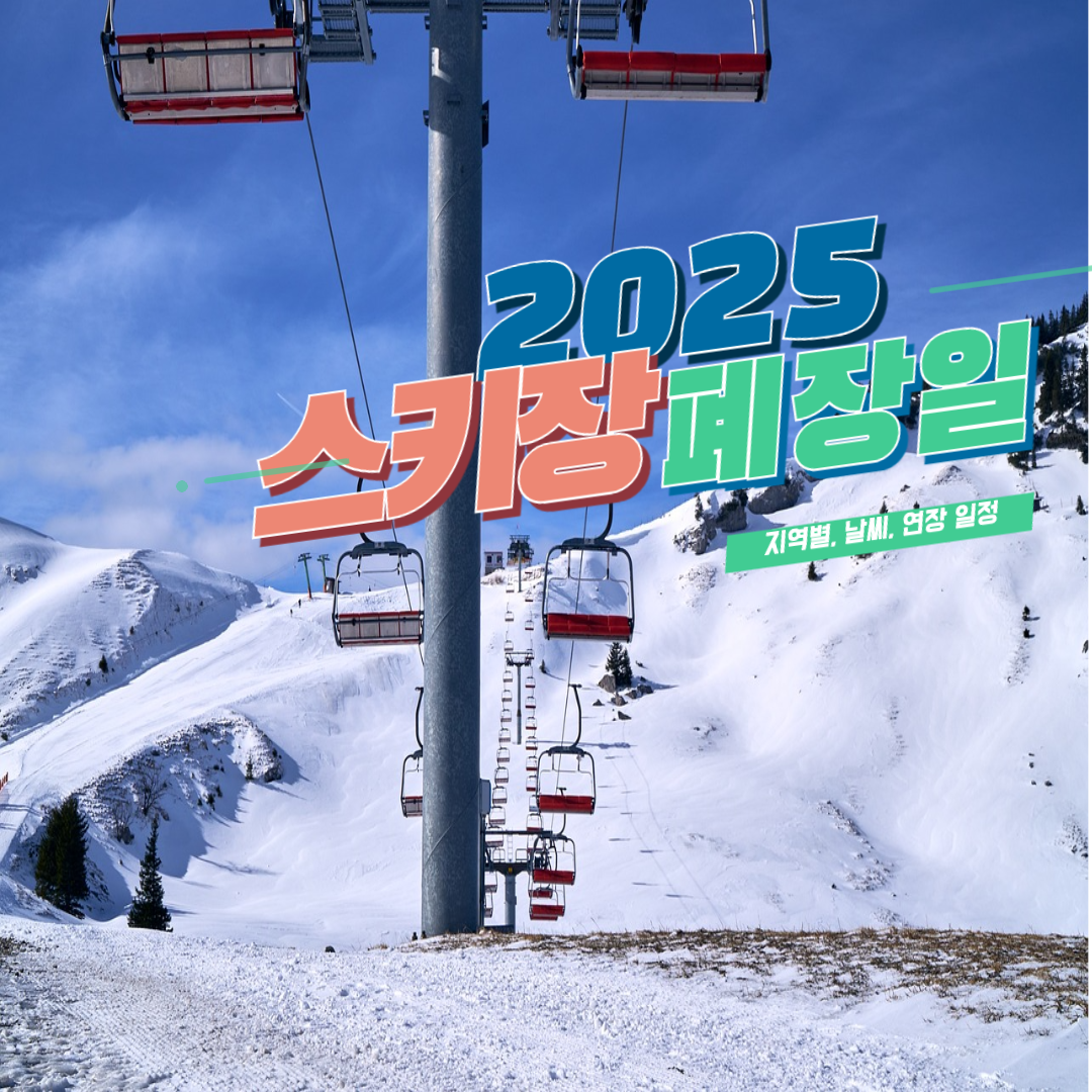 2025년 스키장 폐장일 관련 사진