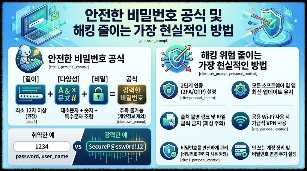 안전한 비밀번호 만드는 공식, 해킹 위험 줄이는 가장 현실적인 방법