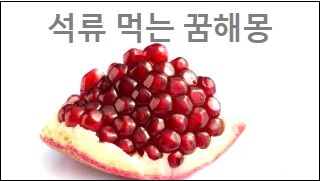 석류 먹는 꿈해몽