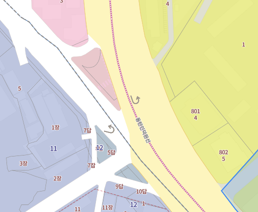 정부24 지적도 등본 무료 발급 방법 : 지적도 등본 예시 