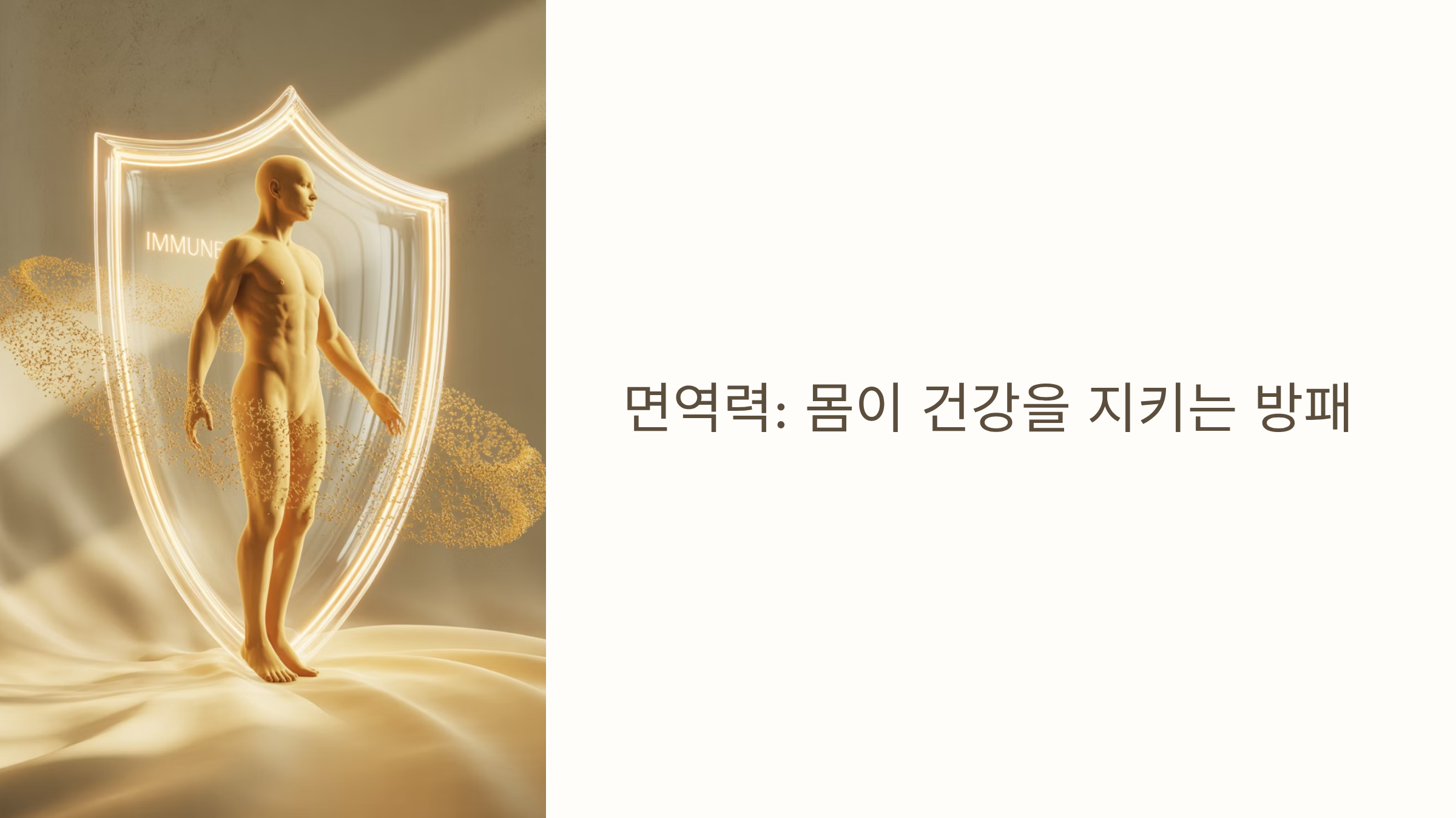 몸이 건강을 지키는 방패의 원리