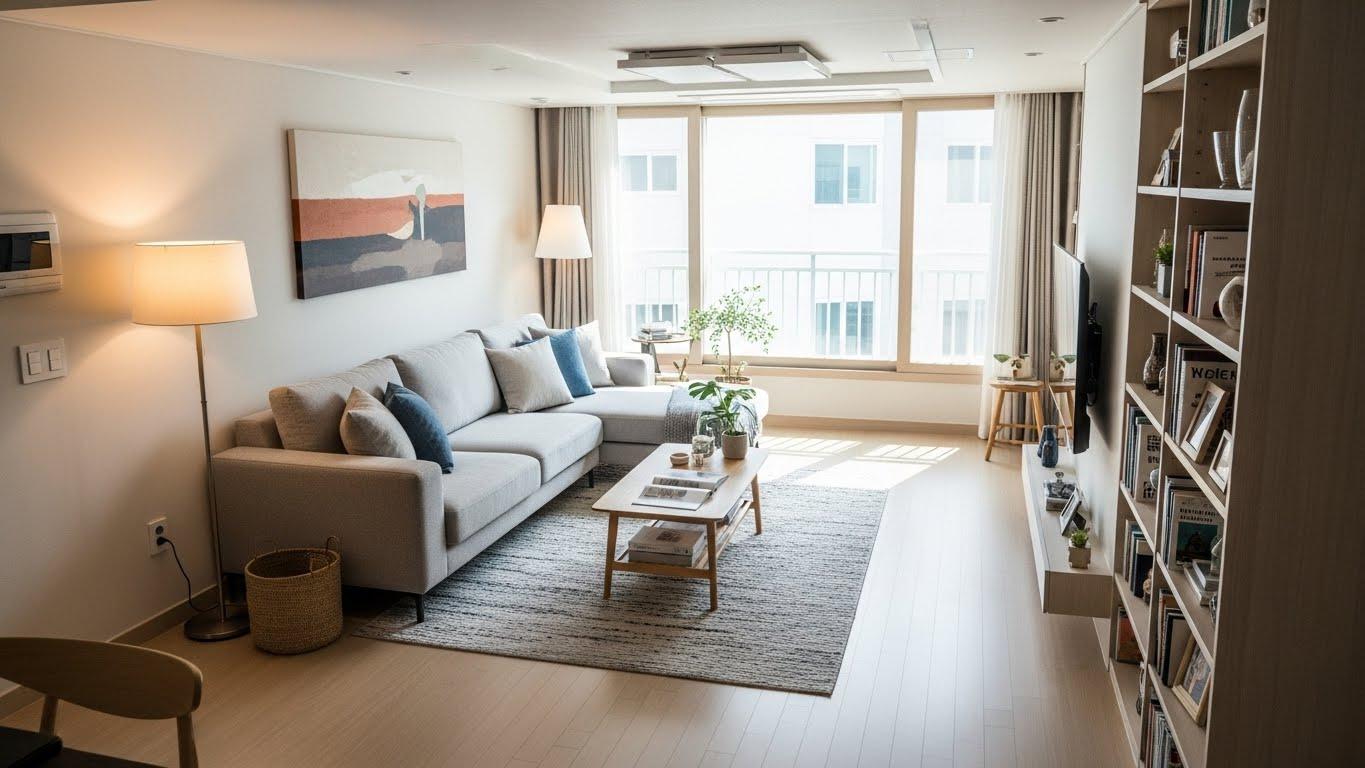 40평 아파트 거실 인테리어