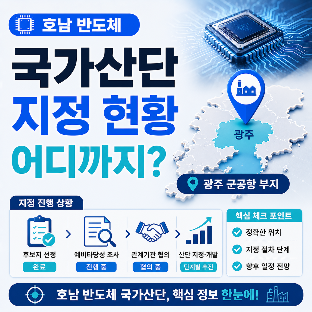 호남 반도체 국가산단 위치와 지정 현황 안내 이미지
