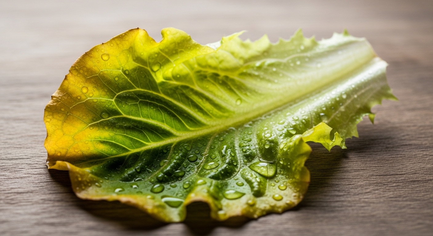 잎이 누렇게 변한 상추를 살리는 요리로 다시 살아나는 식탁의 여유