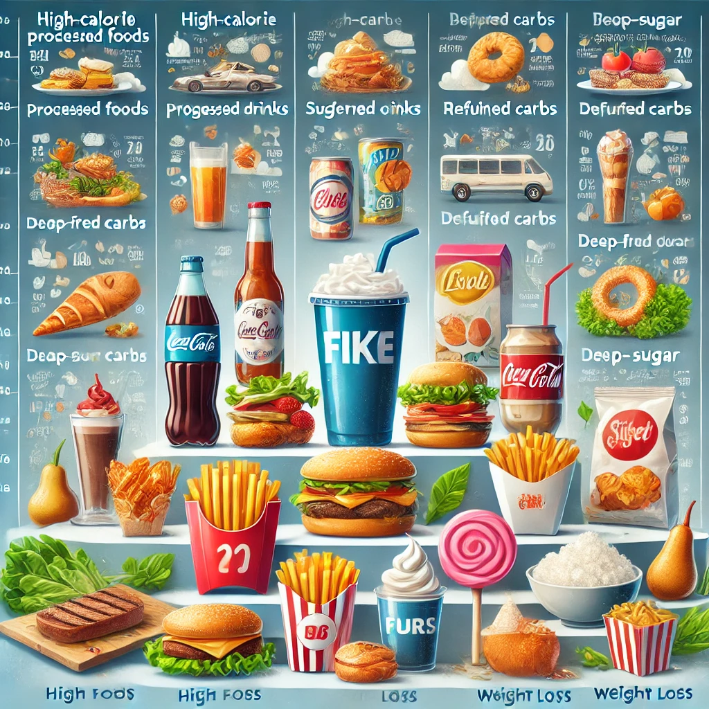 이어트할 때 먹으면 안 되는 음식 리스트