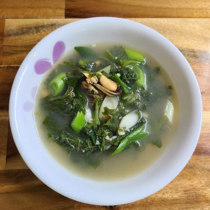 호박잎-홍합-된장국-끓이는법