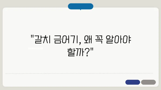 갈치 금어기