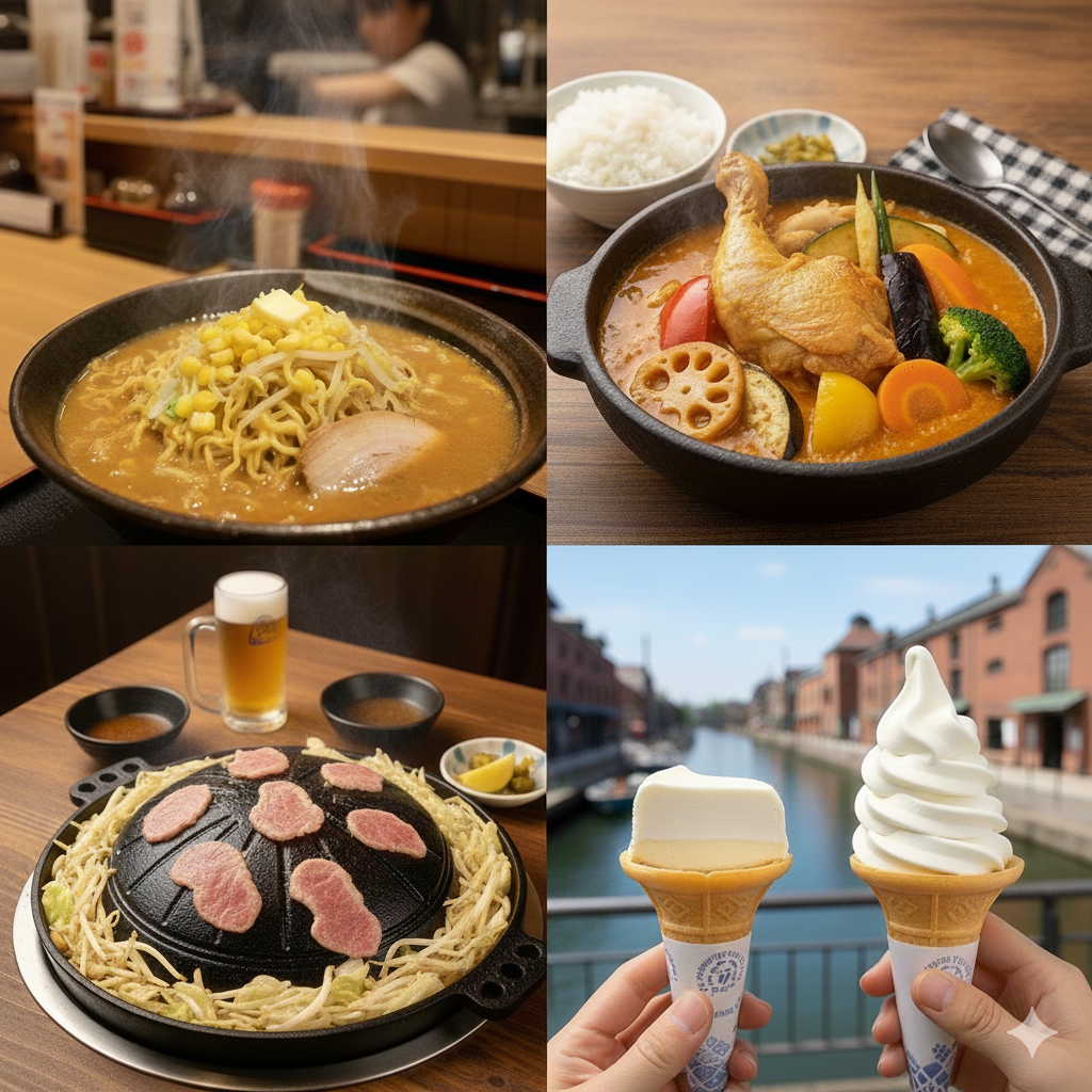 훗카이도에서 맛볼수있는 음식