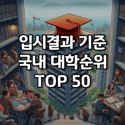 입결 기준 대학 순위