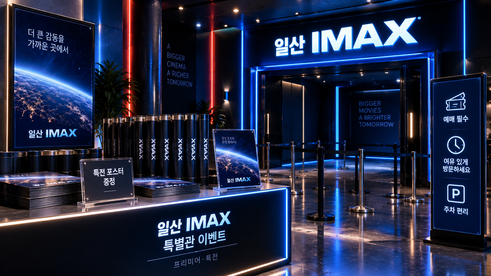 특별관 및 다양한 이벤트 참여 지점으로서의 장점