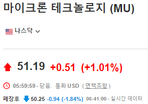 마이크론-주가