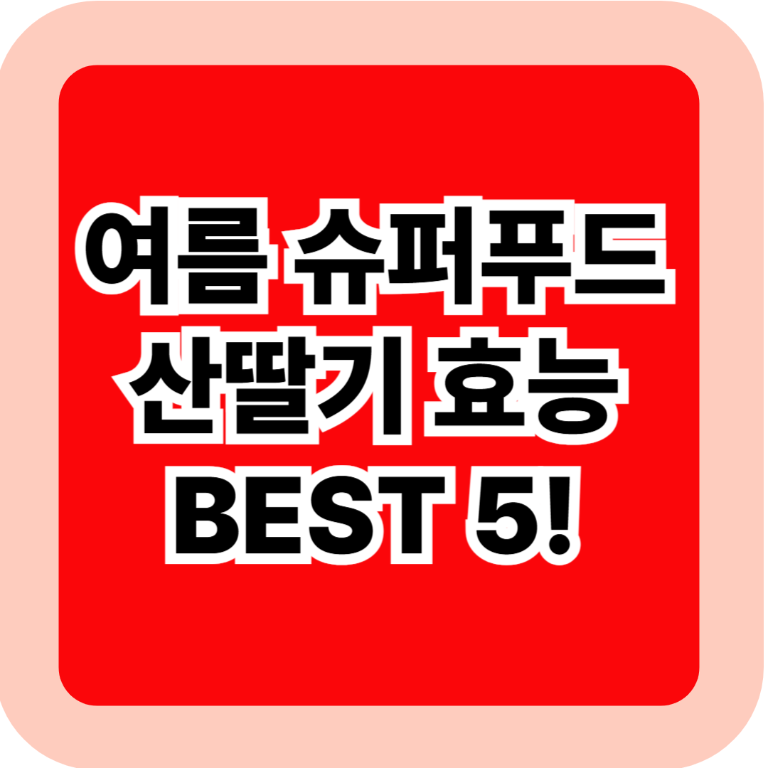 산딸기 효능 BEST 5! 여름철 슈퍼푸드로 불리는 이유 총정리