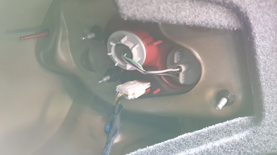 소켓 고정 모습