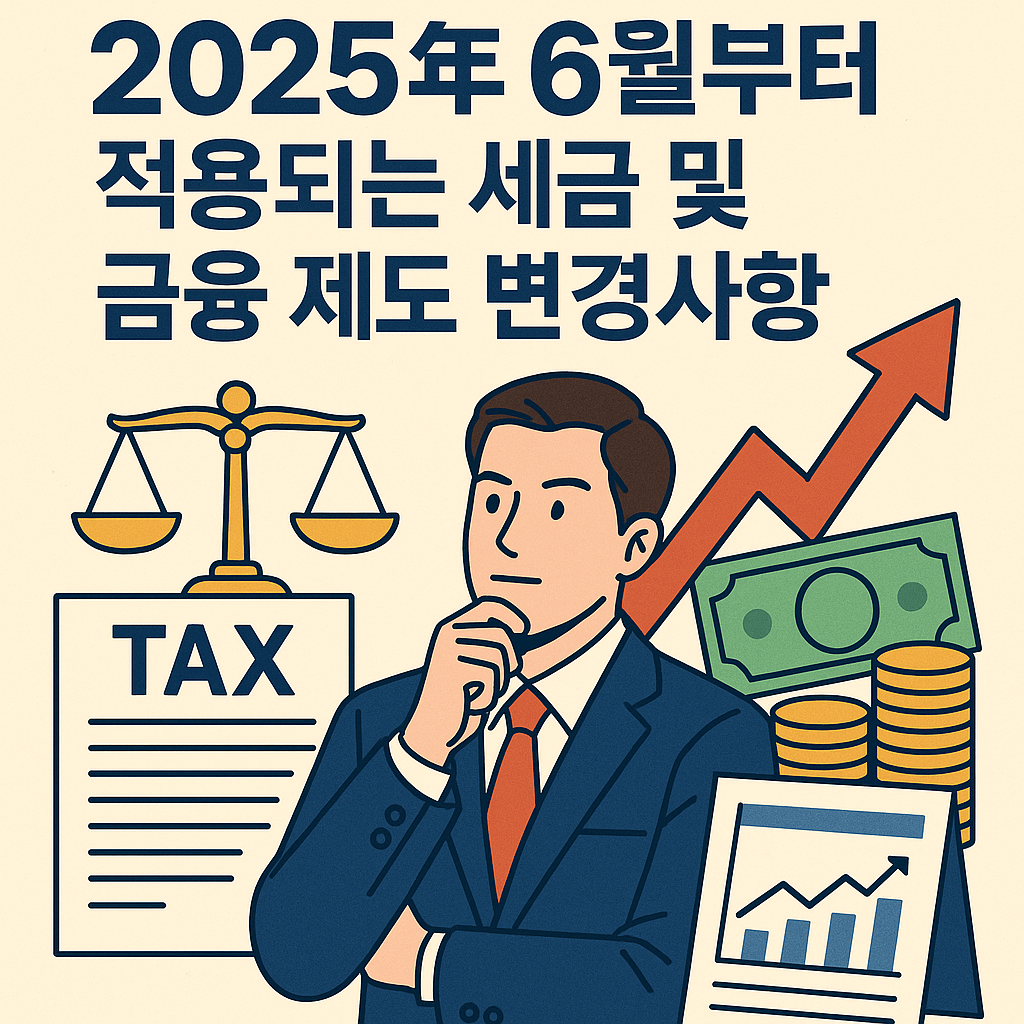 바뀌는 세금 및 금융제도