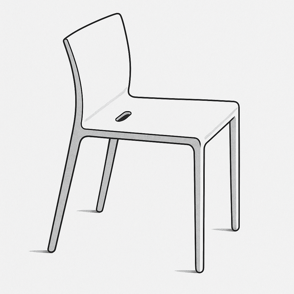 불필요한 선을 덜어낸 구조와 조용한 비례. 재스퍼 모리슨이 만든 일상의 미니멀리즘이 의자 한 점에 담겼다.