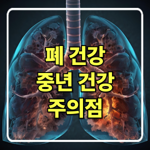 폐 건강 관리법 – 중년 이후 꼭 주의해야 할 점