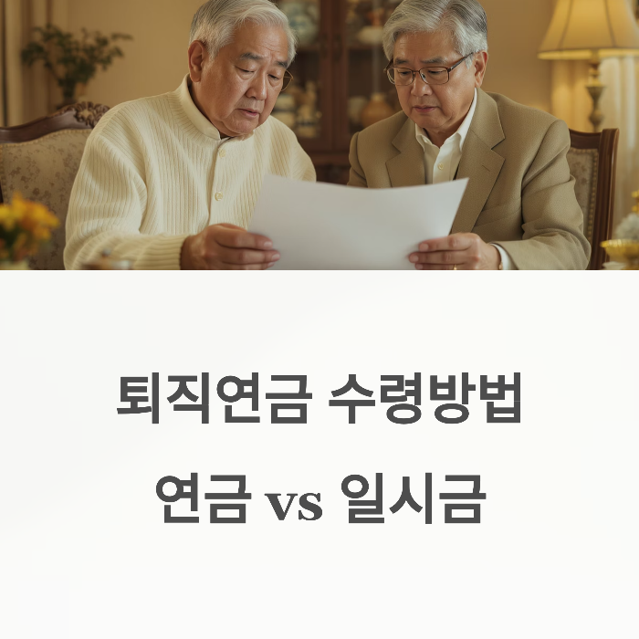 퇴직연금 수령, 연금이 유리할까