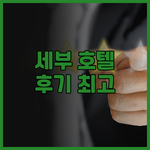 세부 여행 필수 호텔 추천 세부 크라