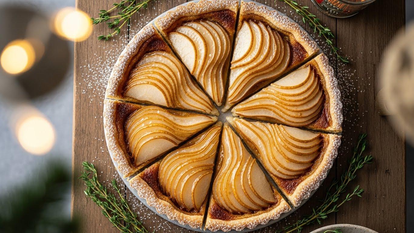 연말 파티 디저트가 고민이라면 서양배 타르트