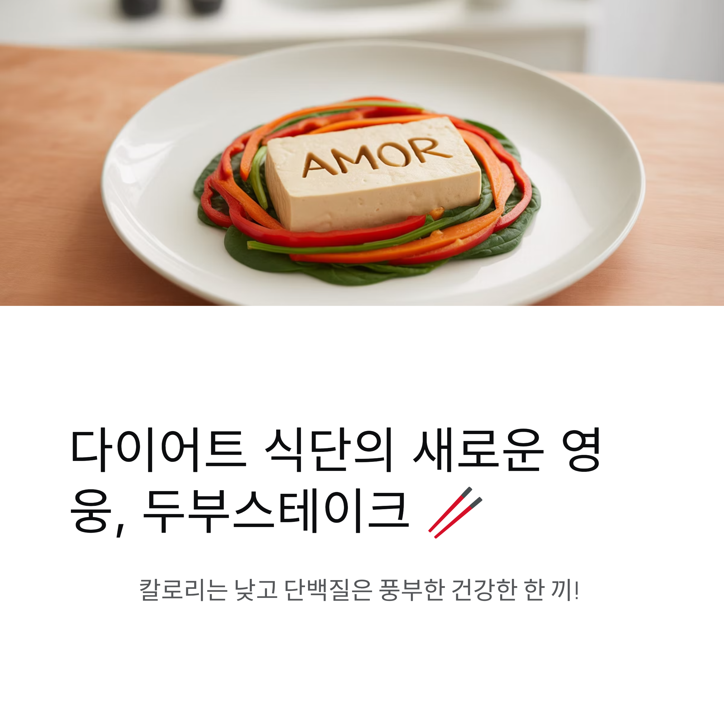 다이어트에 좋은 두부스테이크, 단백질 꽉 찬 한 끼