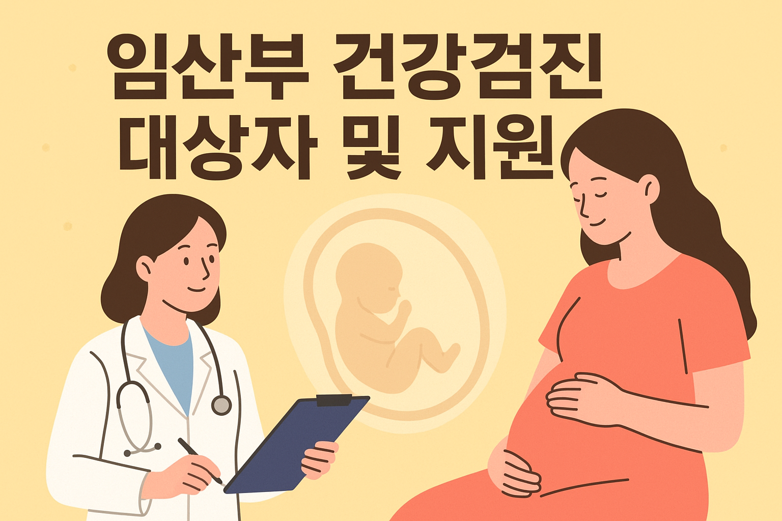 임산부 건강검진 대상자 및 지원