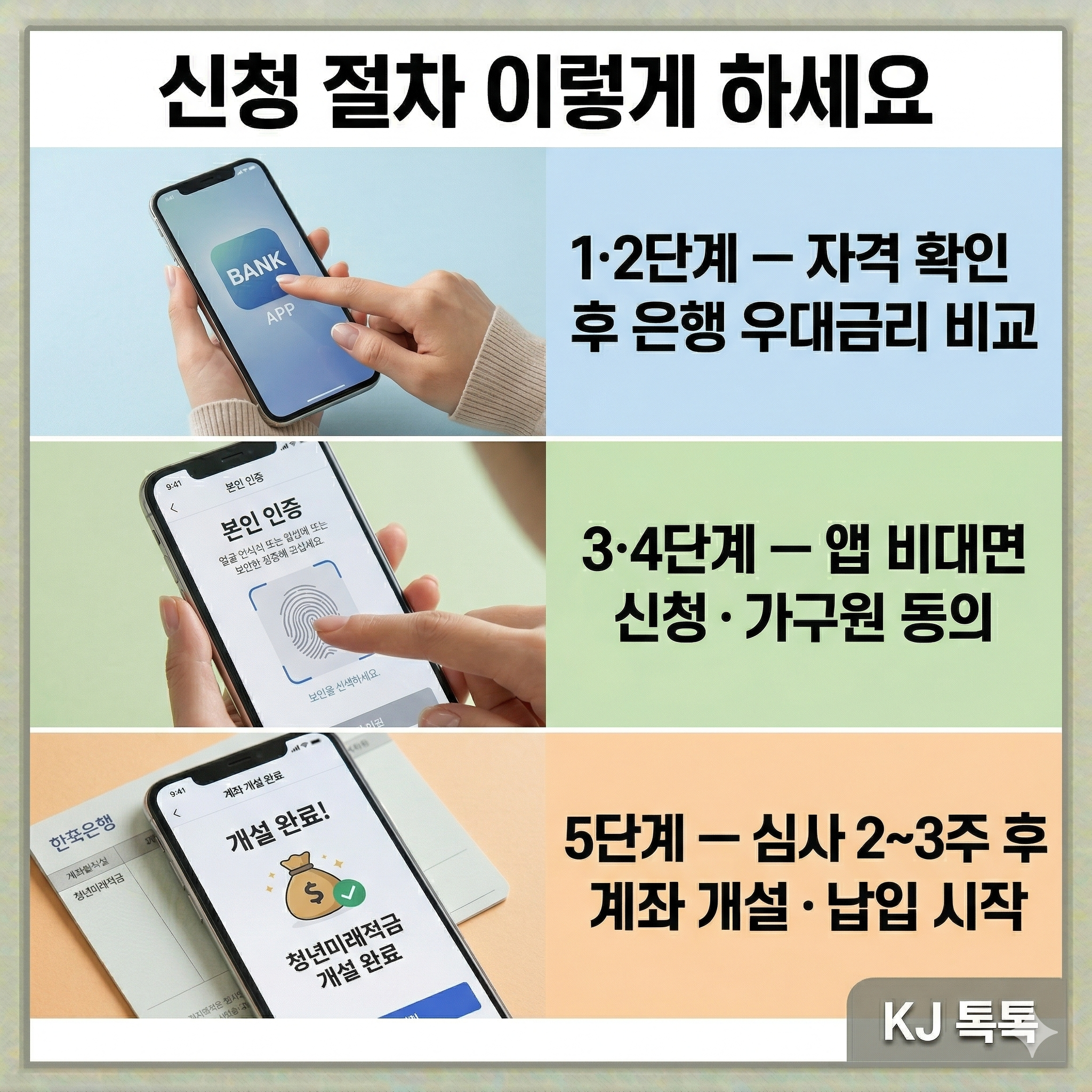 2026년 청년미래적금 완벽 정리 — 신청 5단계·일반형 vs 우대형·도약계좌 비교