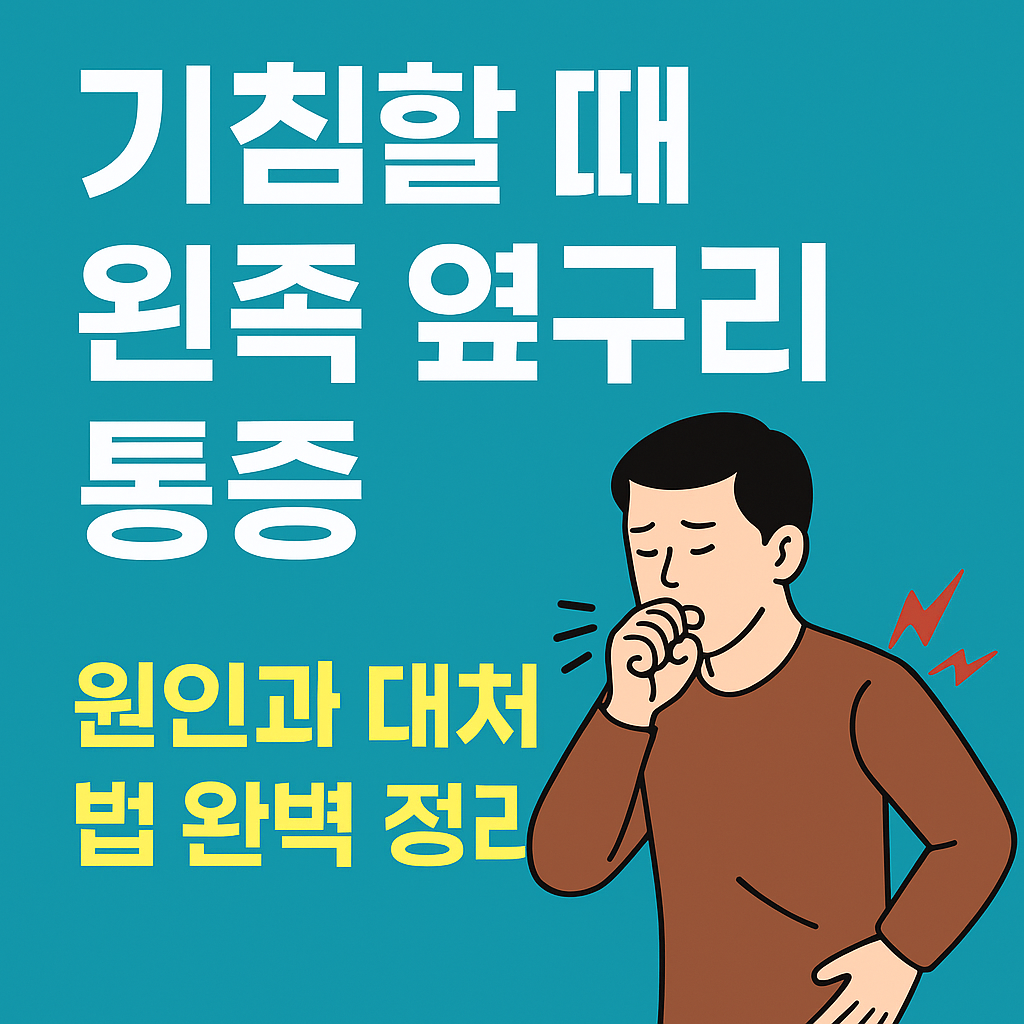 기침할때 왼쪽 옆구리 통증