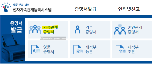 가족관계증명서
