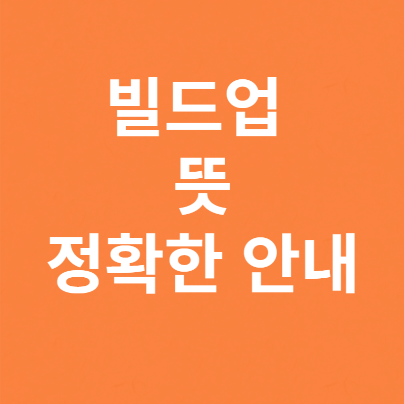 빌드업 뜻