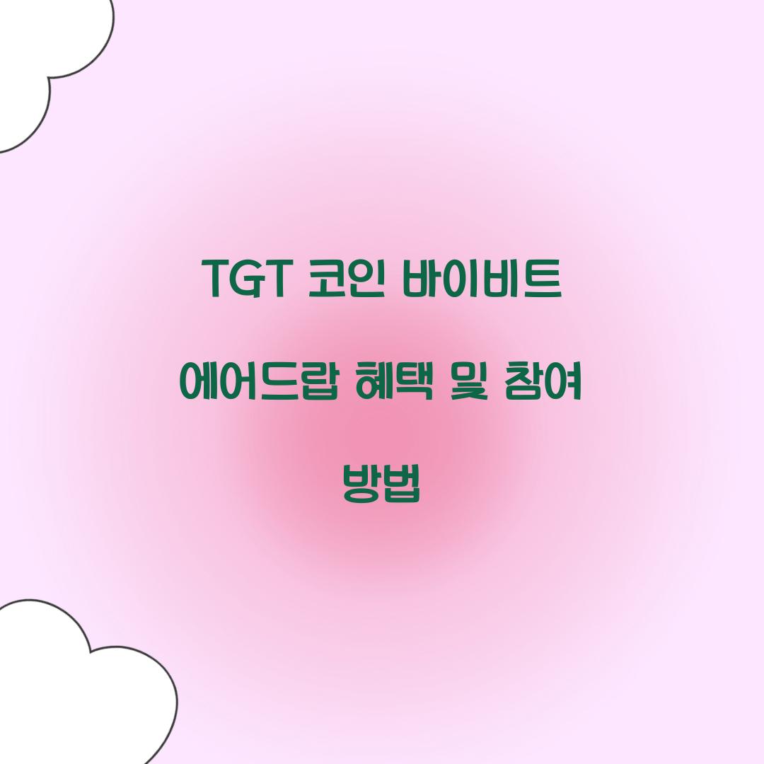 TGT 코인 바이비트 에어드랍