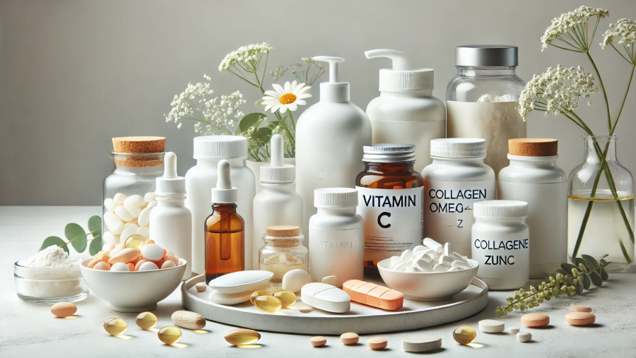 피부 건강을 위한 영양제 섭취 방법 사진