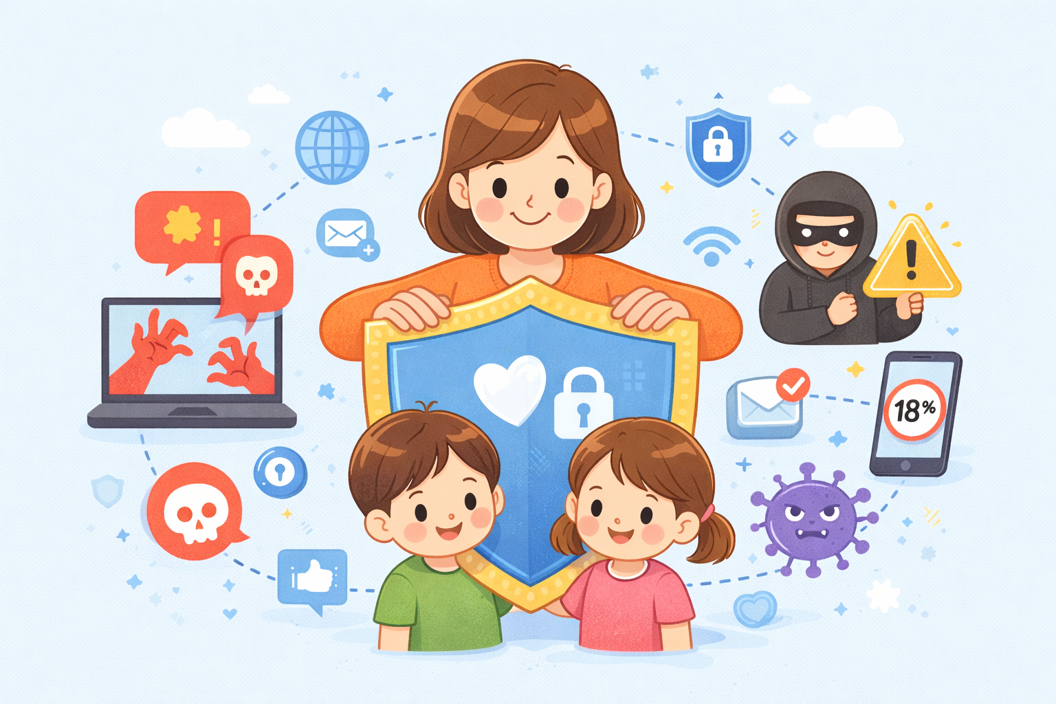 디지털 아동 보호 이미지