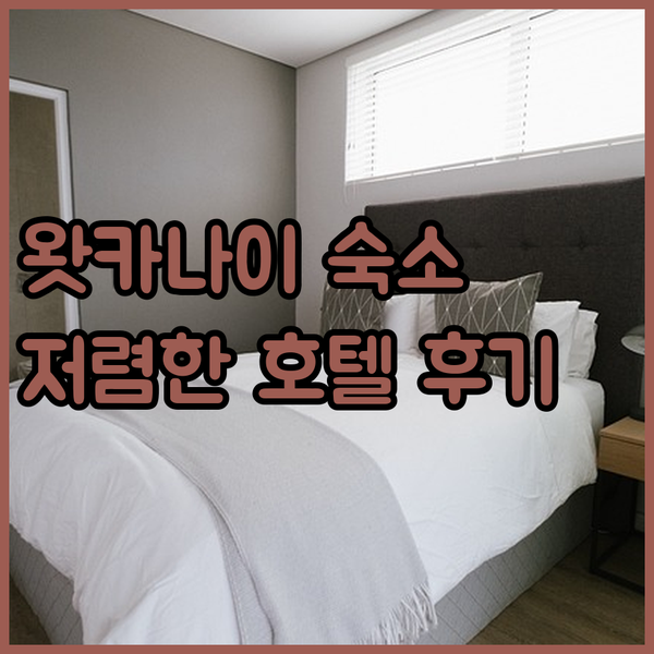 일본 왓카나이 저렴한 호텔? 후기와
