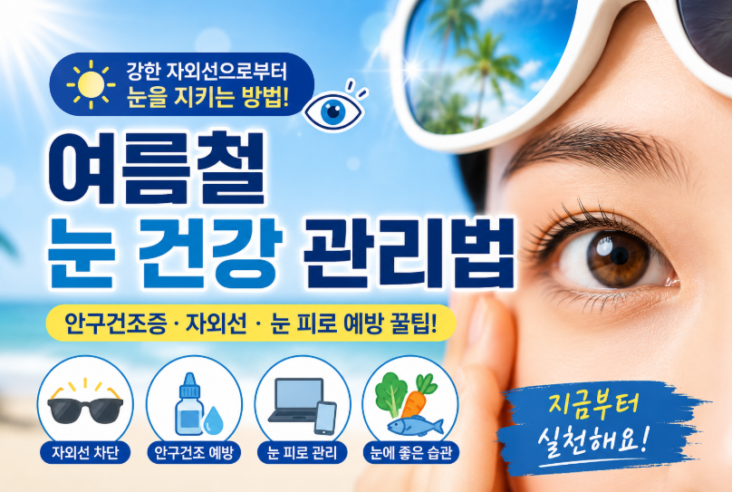 여름철 눈 건강 관리법
