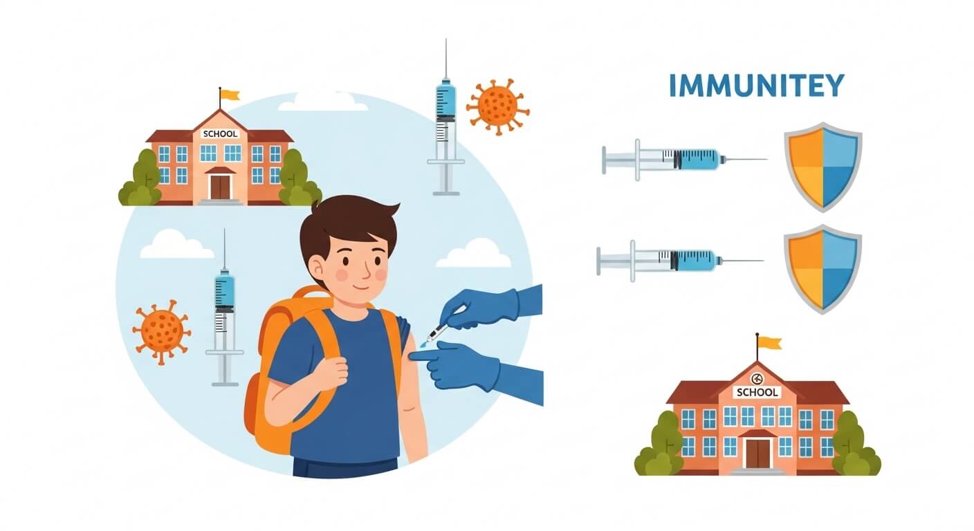 만 4~6세: 초등학교 입학 전 면역 완성