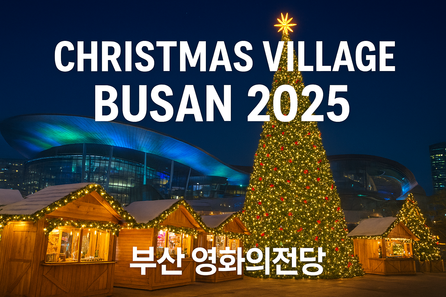 부산 영화의전당 크리스마스 빌리지