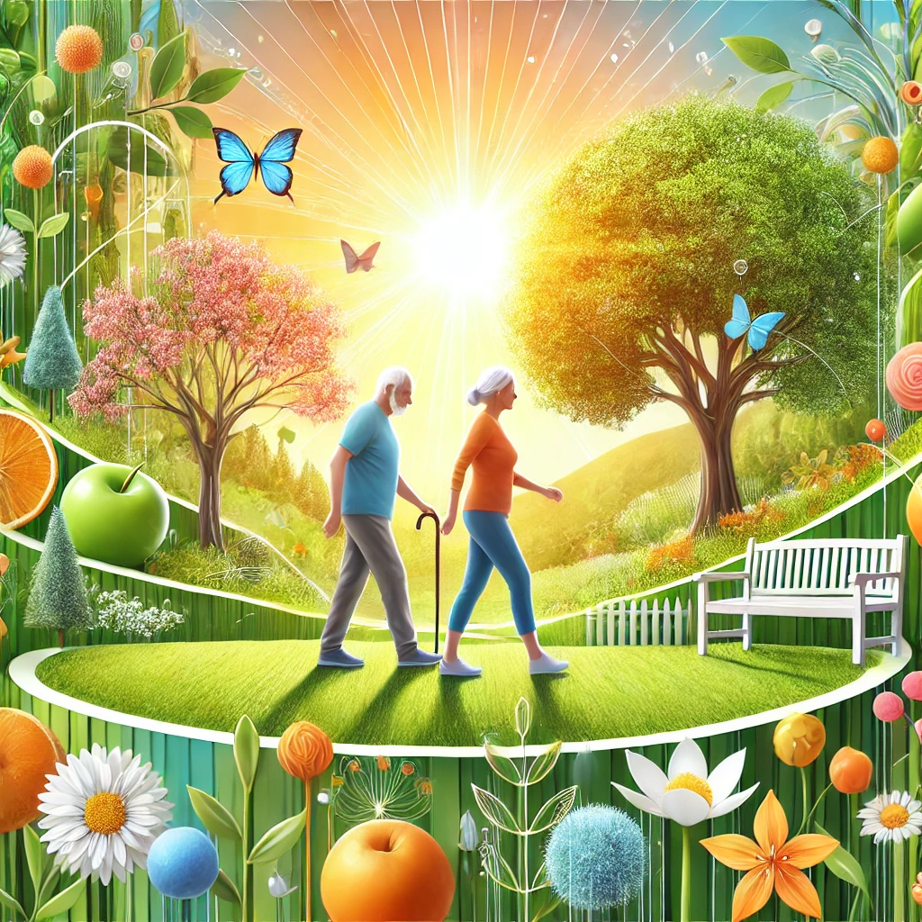 웰에이징을 잘 표현한 사진