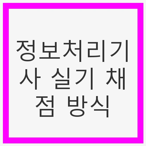 실기 채점 방식과 이해