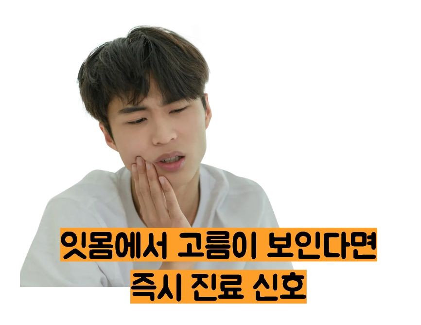 잇몸이 붓고 아플때