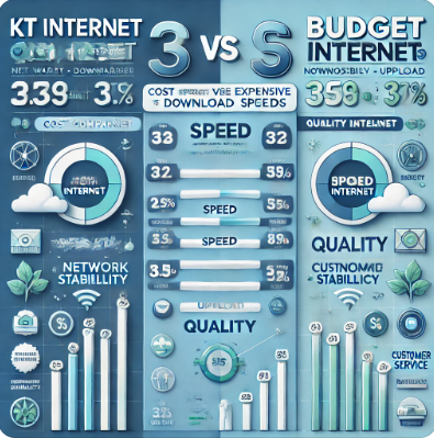 KT 인터넷과 알뜰인터넷 비교분석 이미지