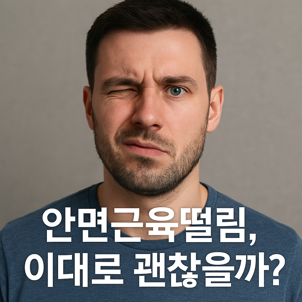 반복되는 얼굴 경련, 안면근육떨림으로 보는 건강 이상 신호들