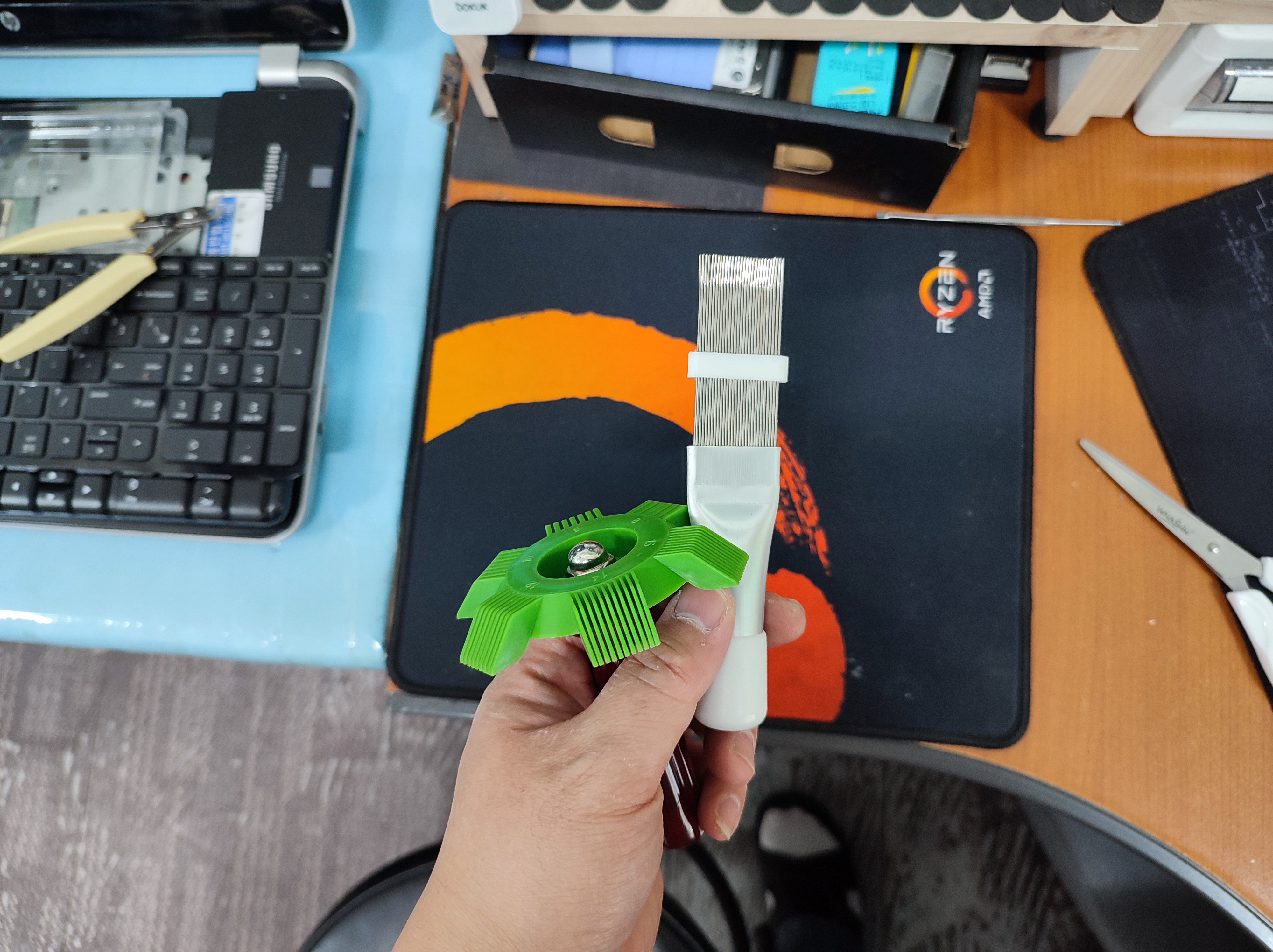 에어컨 냉각핀 증발기 핀 수리 도구