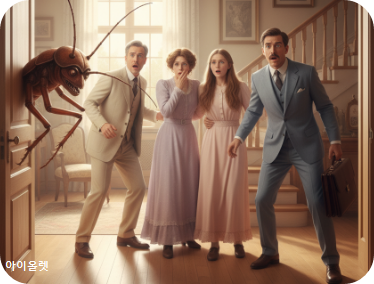 방문 앞에서의 충돌