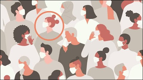 코로나 확진자 동선 겹치면 사람들 이동모습 이미지